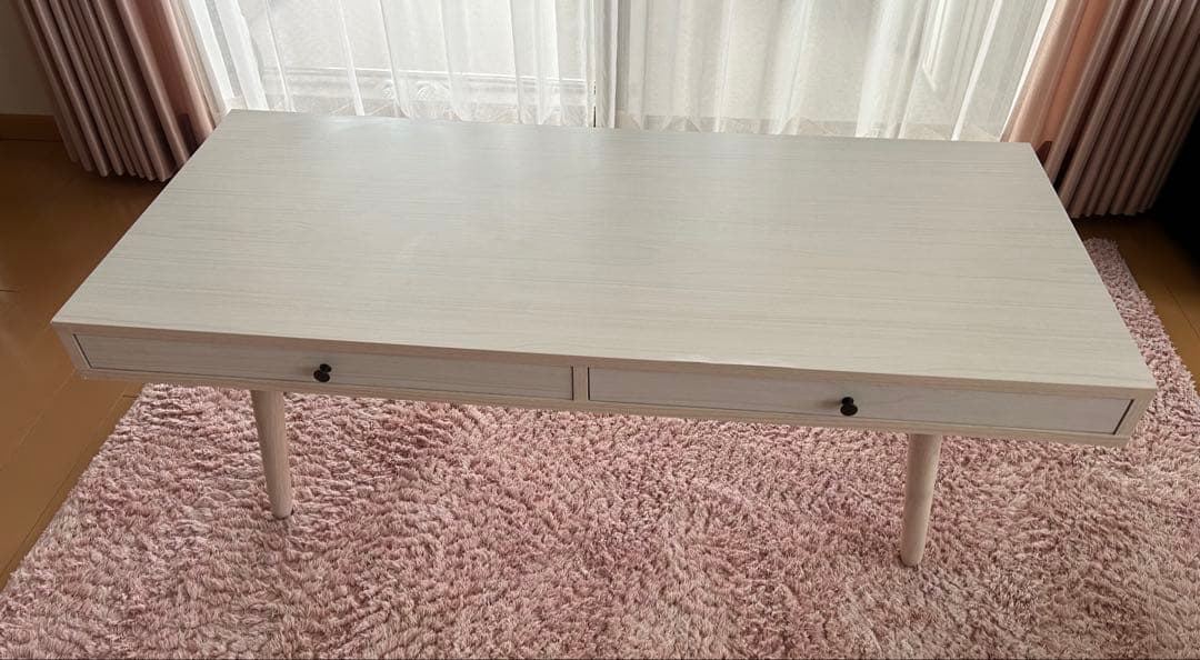 ローテーブル　引き出しあり