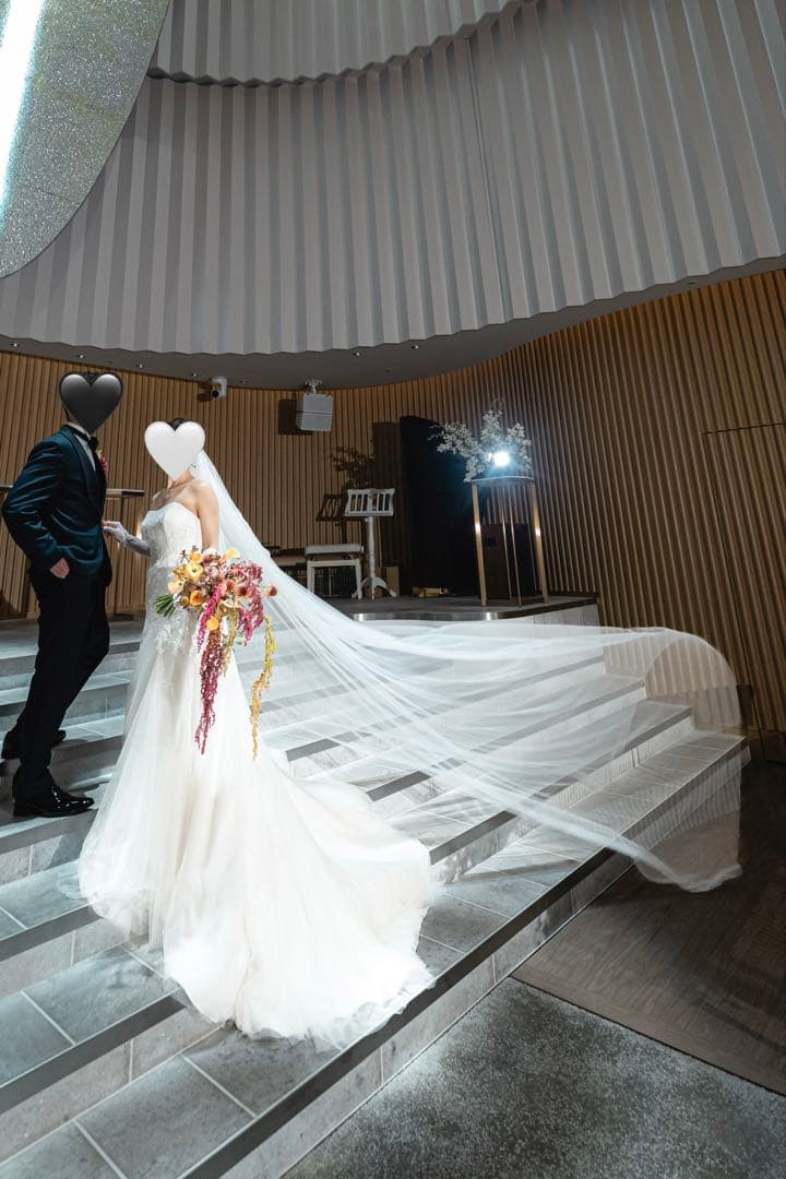 【美品】Cherie ウェディング ロングベール　CVN-101 320cm