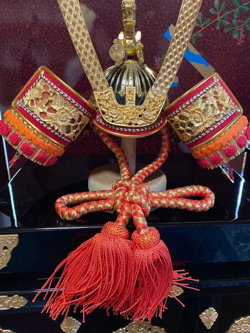 【猫みい専用】 伝統的 五月人形 赤金