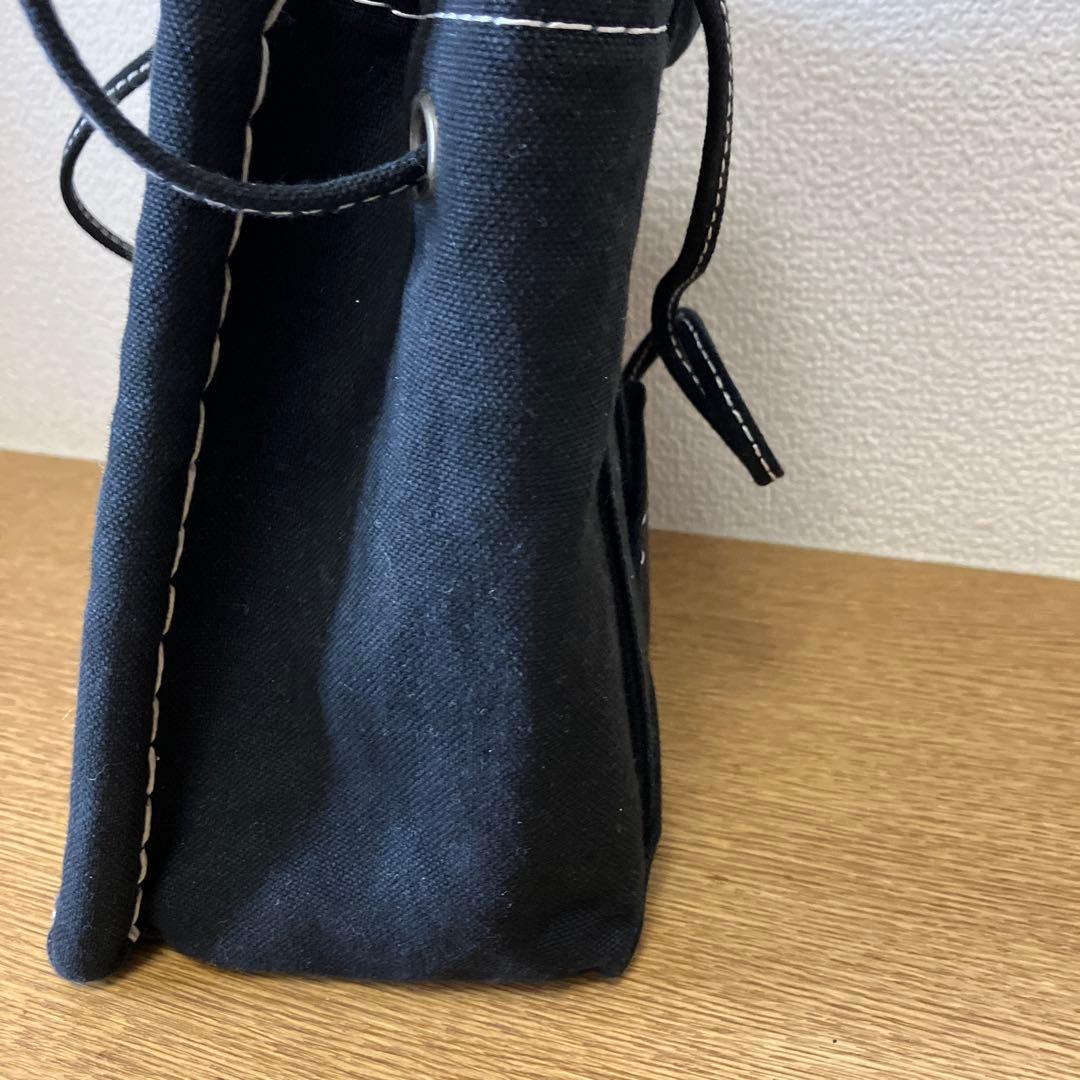 ももぴよページ ebagos かご袋ショルダー防水キャンバス×紅籐