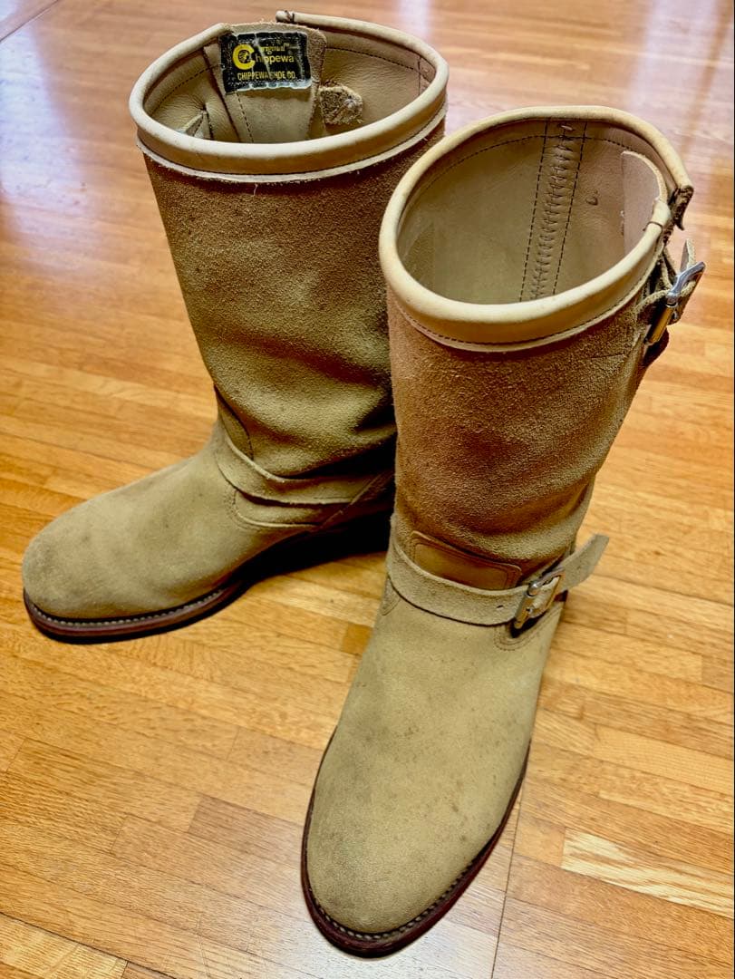 CHIPPEWA チペワ エンジニアブーツ スエード ベージュ 10E