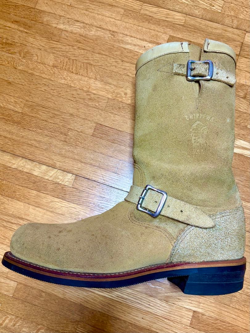 CHIPPEWA チペワ エンジニアブーツ スエード ベージュ 10E