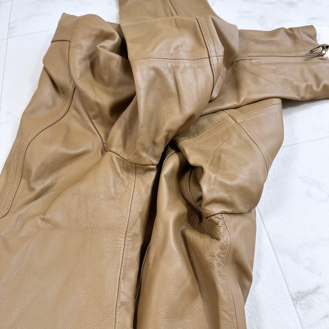 ローズティアラ 超美品　ラムレザー　ライダースジャケット　46サイズ　ブルゾン