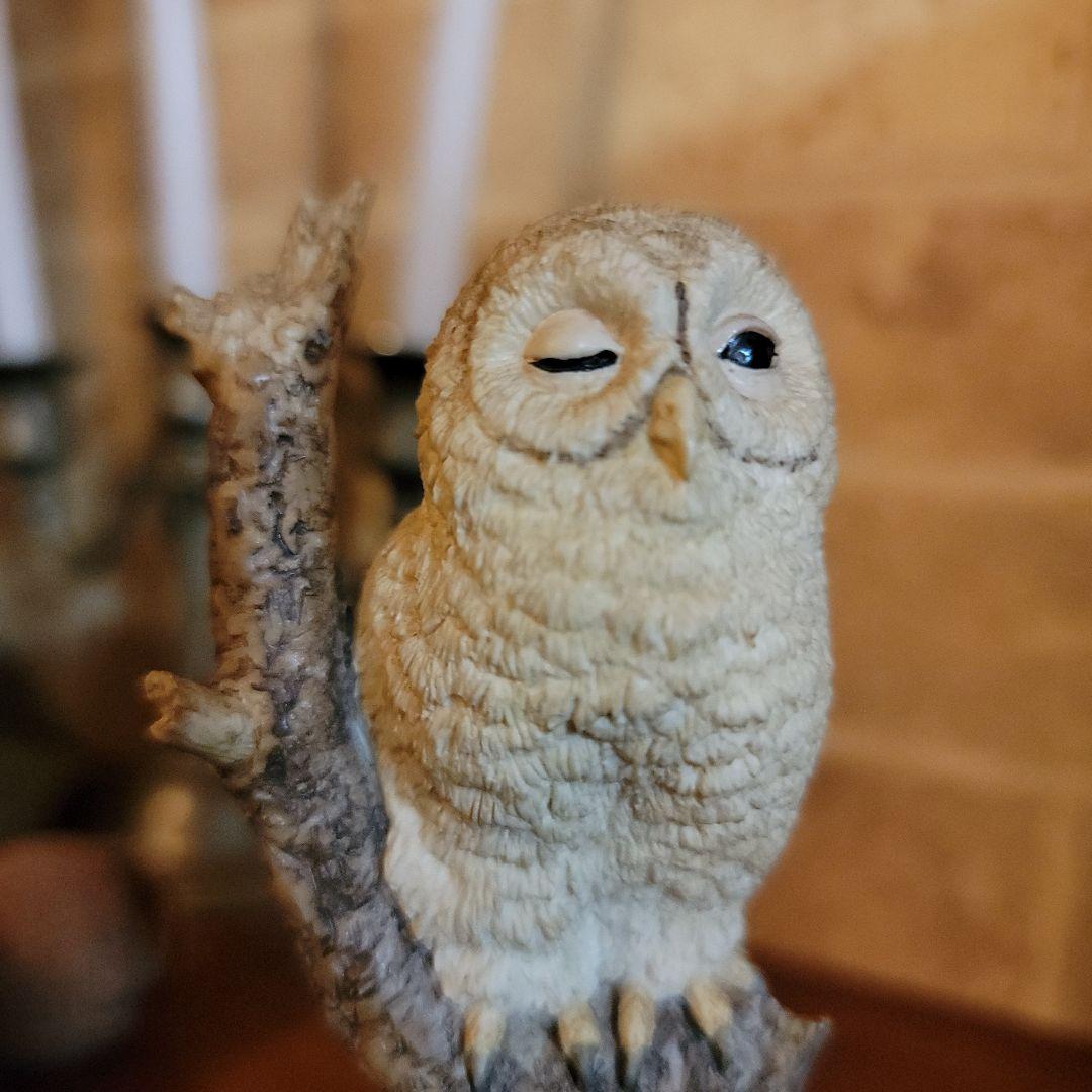 ご契約済みです！　　90'sヴィンテージ英国　ボーダーファインアーツ製フクロウ