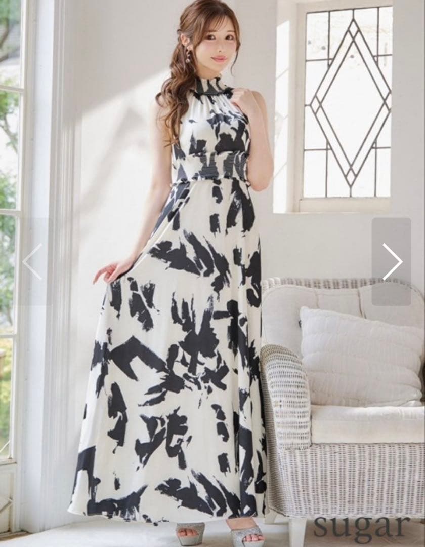 キャバドレス、ロングドレス、エルケイ、銀座クチュール、M、4