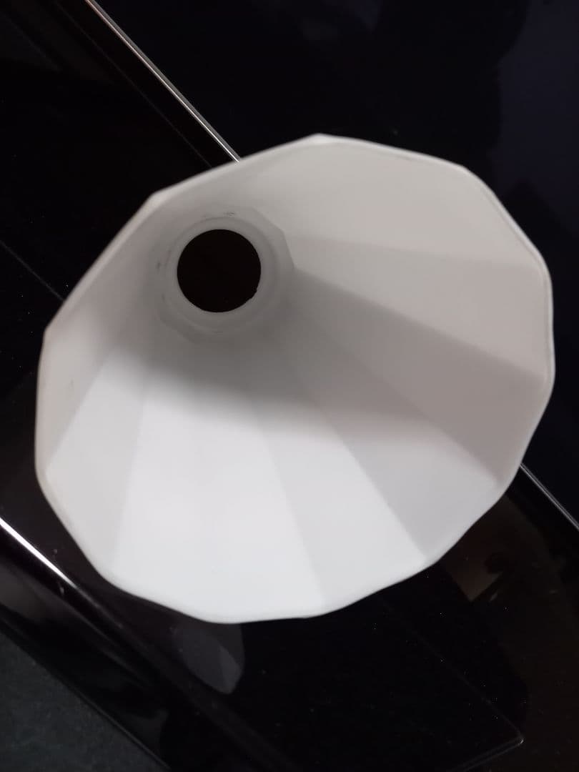 ヴィンテージ　シック　モダン　真鍮　フレーム　摺り硝子　シェード　フロアランプ