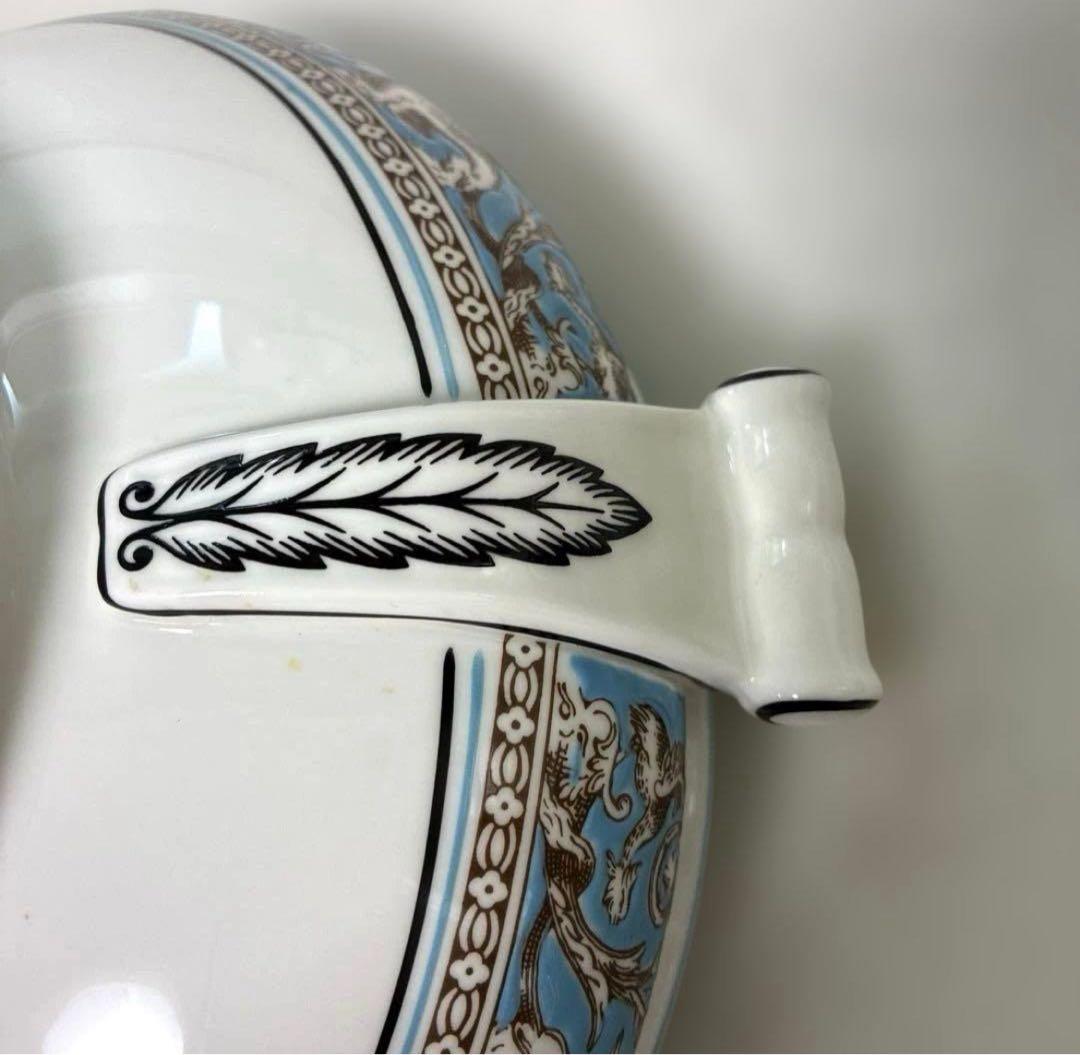 ウェッジウッド　フロレンティーンターコイズ　カバードベジタブル　スープチューリン