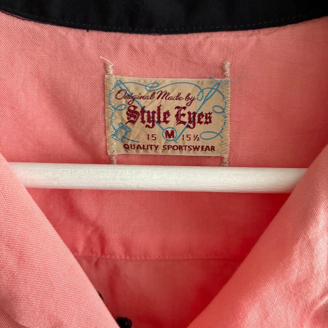 Style Eyes ボウリングシャツ M ピンク se36168