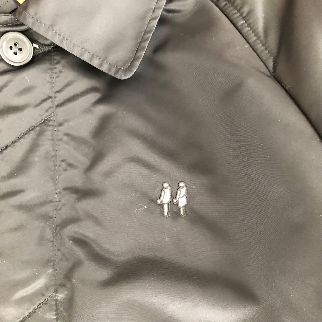 ナンバーナイン中綿ナイロンジャケットナイロンコートブラックNumbernine