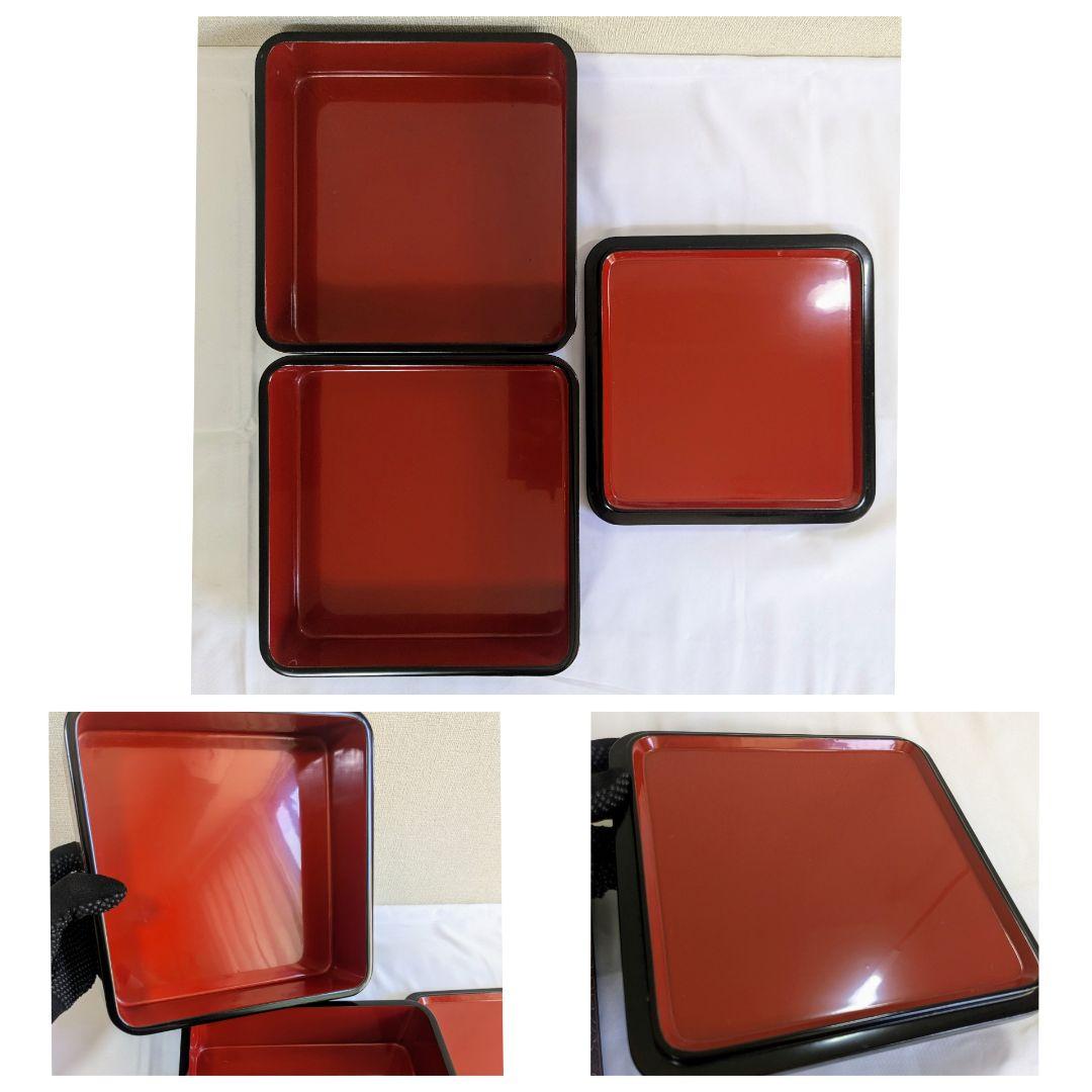 輪島塗 四段重 牡丹唐草模様 久保田寿光堂