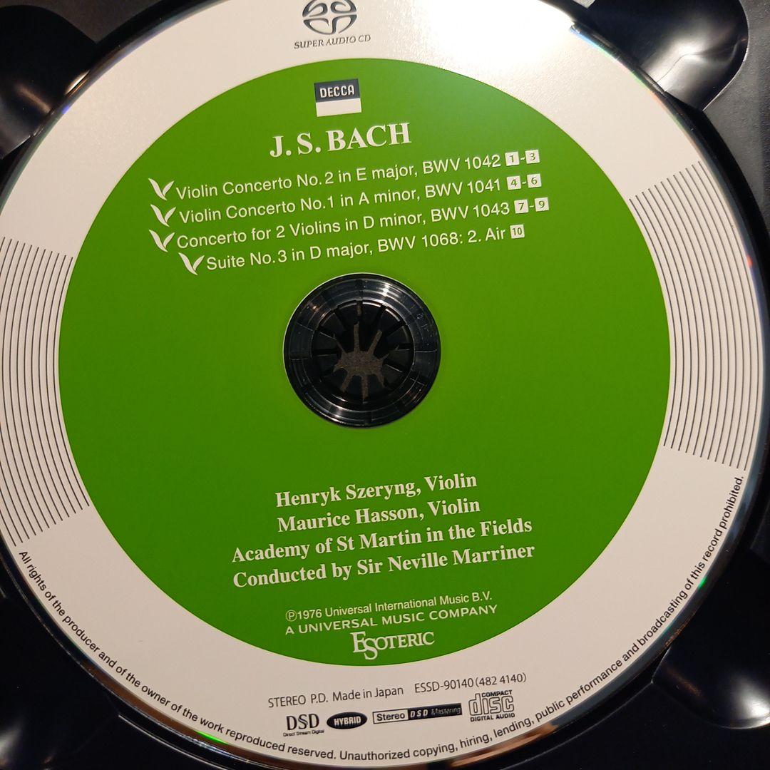 ESOTERIC SACD シェリング　バッハ　ヴァイオリン協奏曲