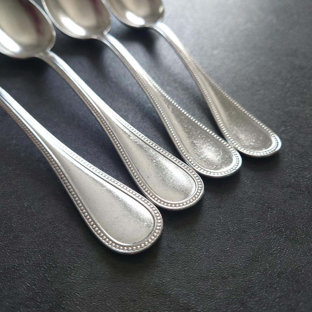 希少 クリストフル パール デザートスプーン 4点