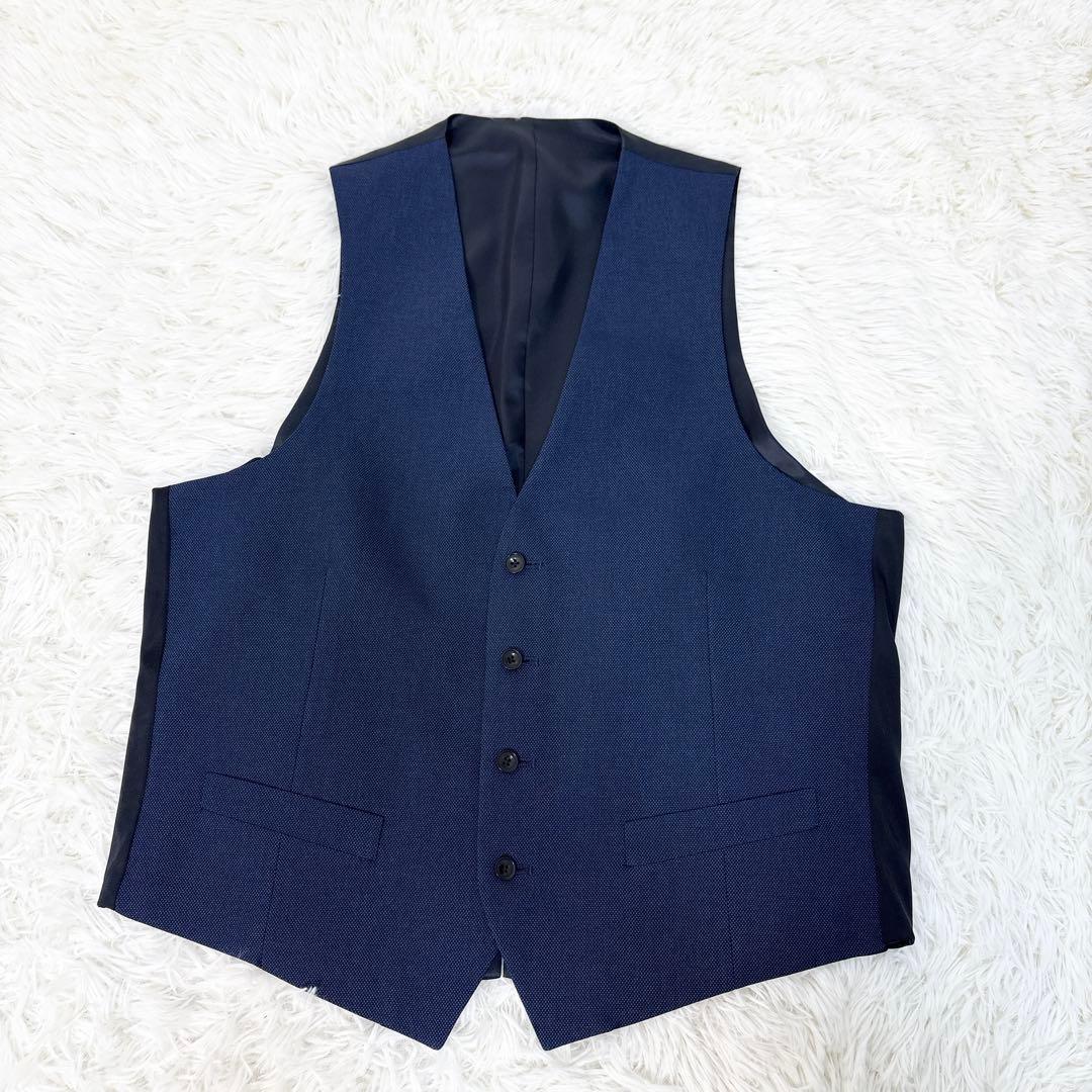 たこスーツセレクト 3ピーススーツ 4S ストレッチ ネイビー AB6 L