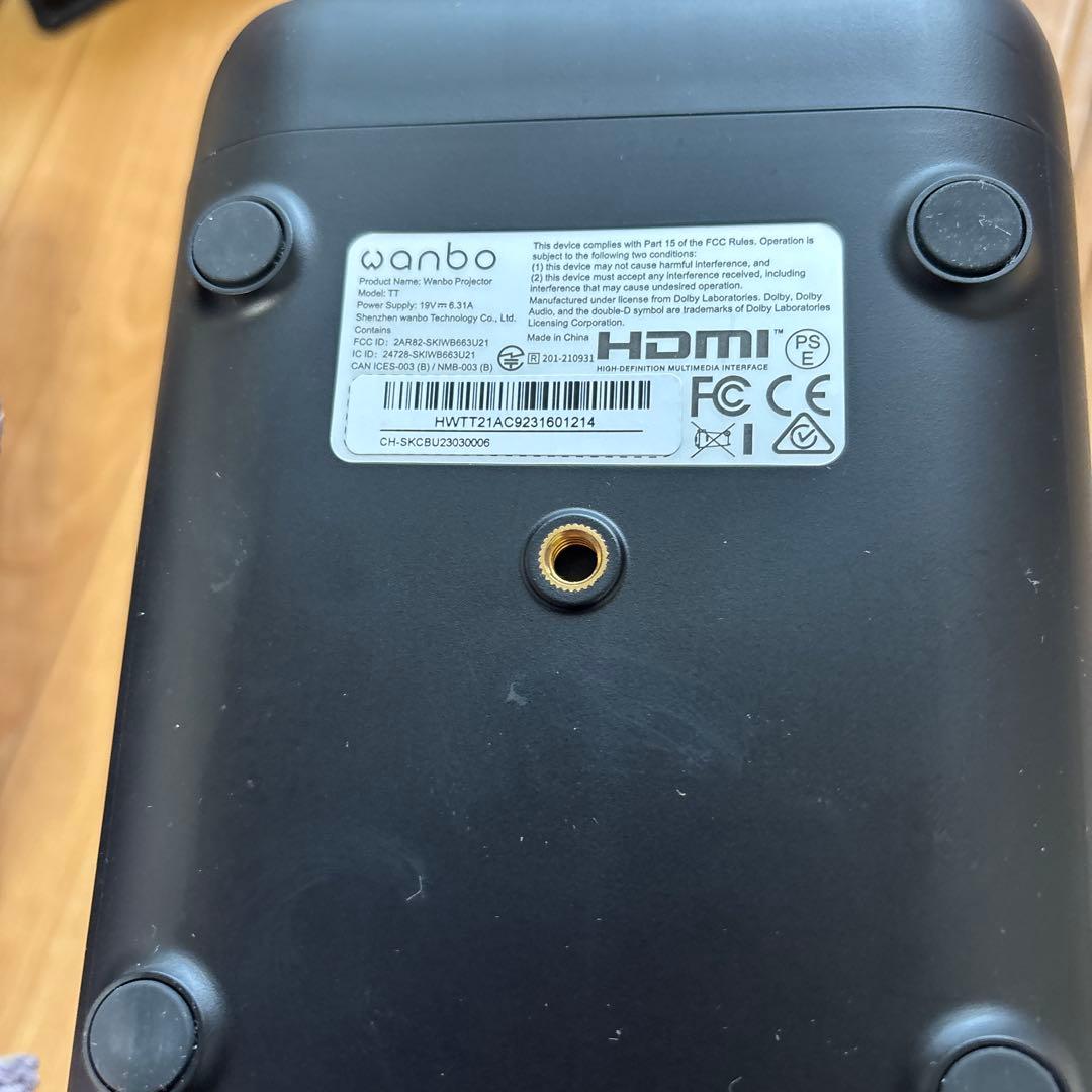 【定価45000円-550ANSI】Wanbo TT プロジェクター本体