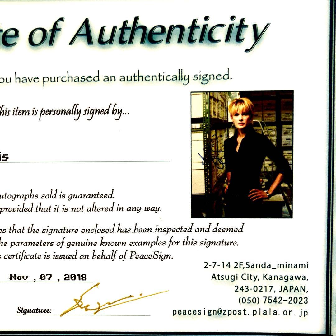キャスリンモリス直筆サイン入り超大型写真…