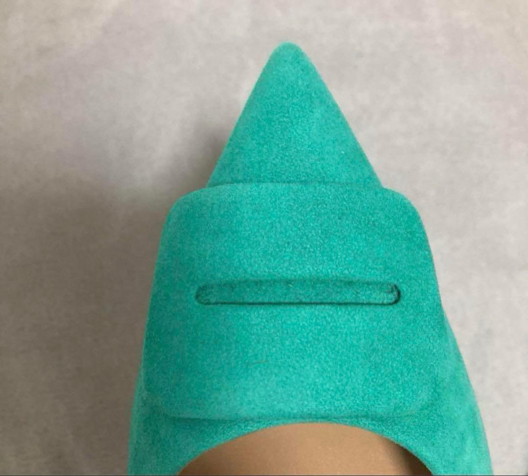 ※本日限り新品未使用♡PELLICO エメラルドグリーン フラットシューズ