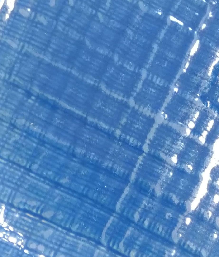 ♣アンティーク・ヴィンテージ品【染付祥瑞】網柄・有田焼⬛バイオレットブルー大皿