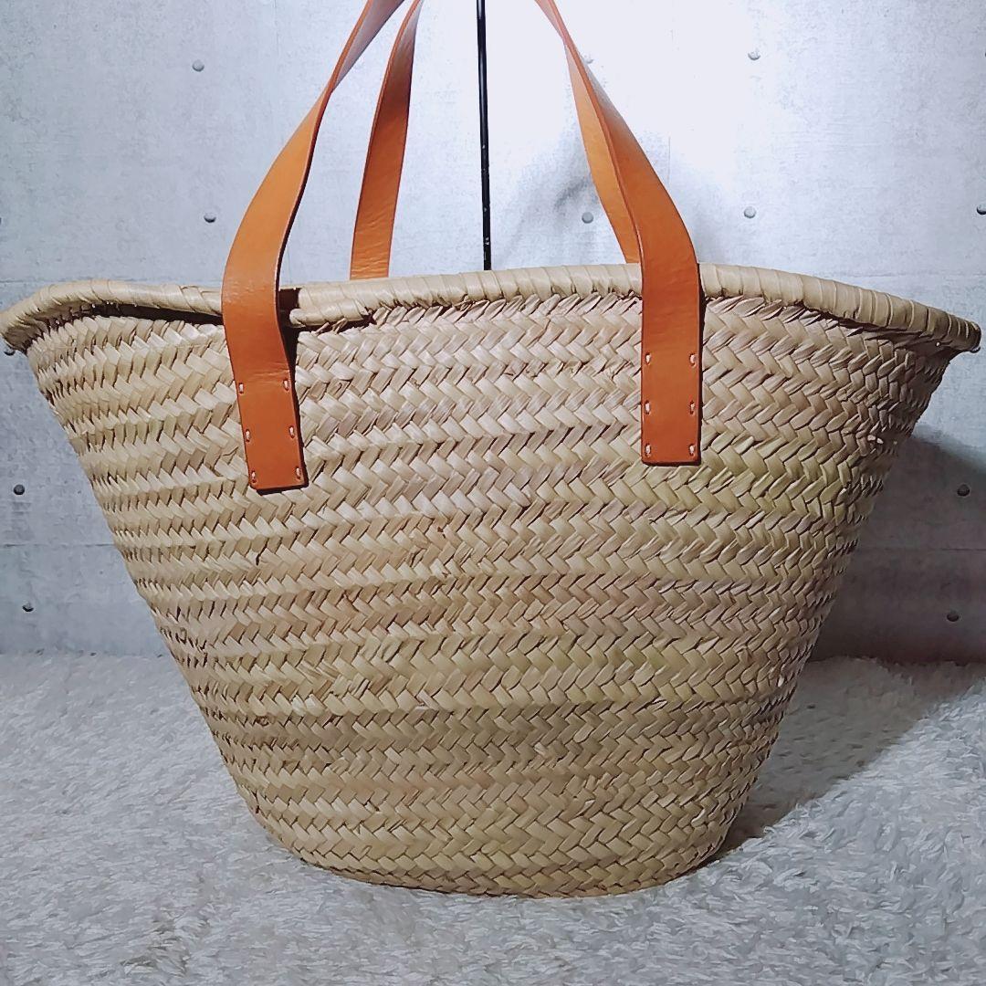 【美品 ビッグサイズ】エミリオプッチ　カゴバッグ　ラフィア　トートバッグ　夏鞄