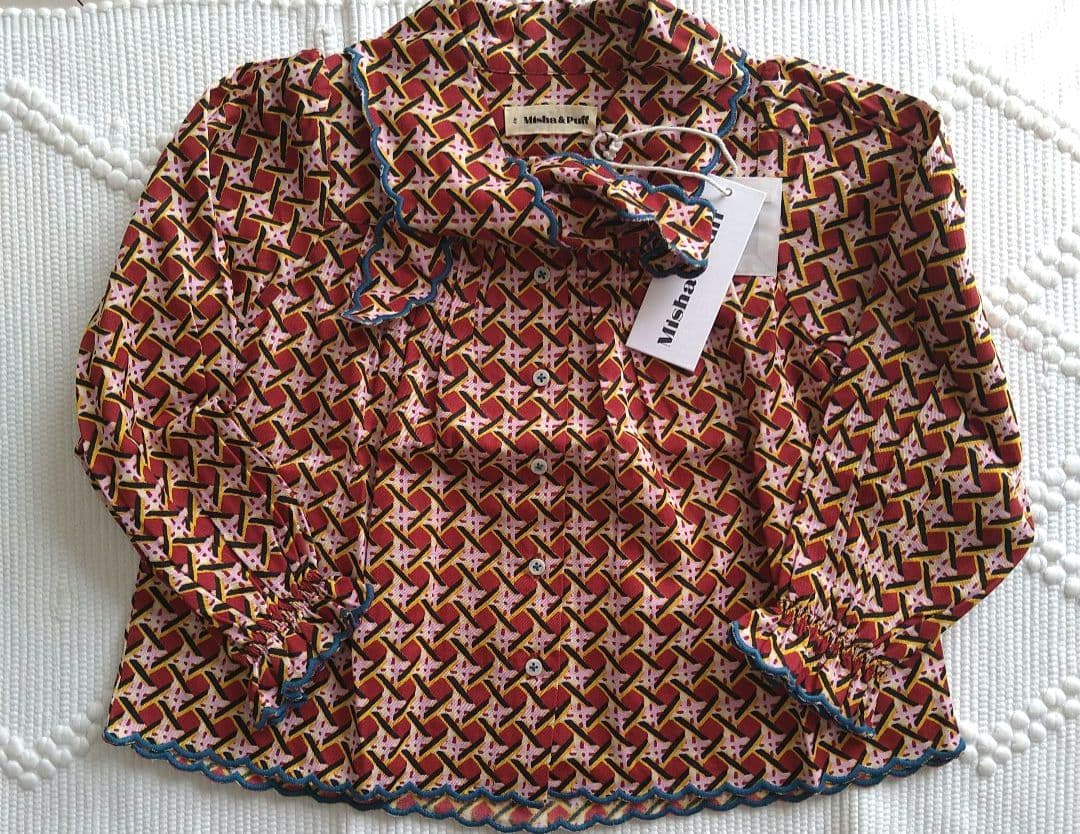 新品♡ Misha&Puff Miki Top Berry Lattice