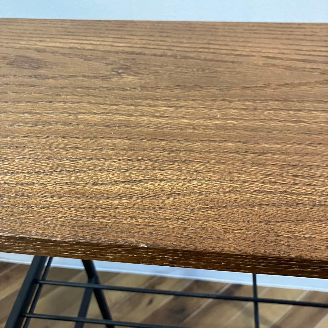 キッチンワゴン スリム アンティーク加工 木製 アイアン