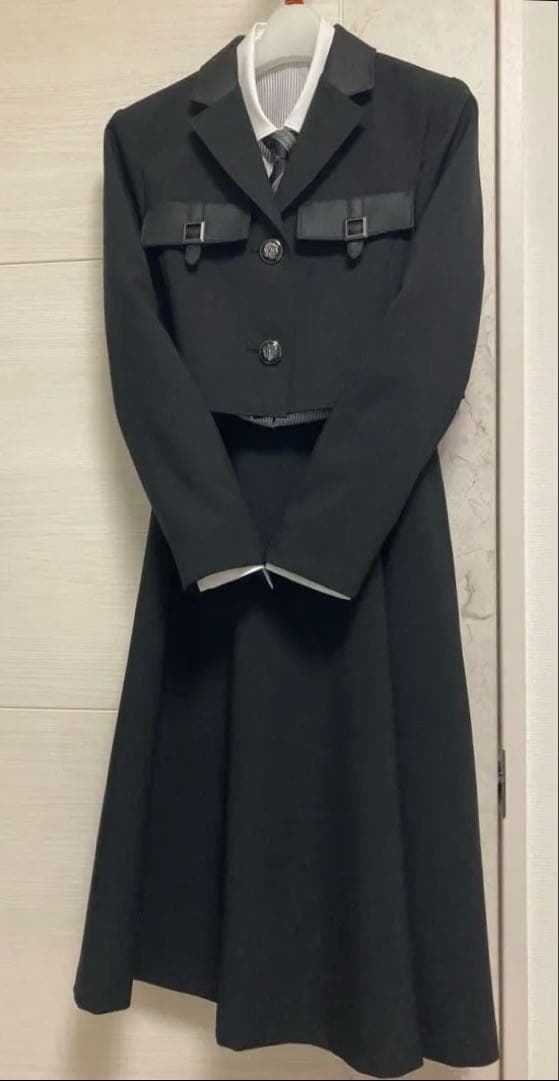 CHOPIN/ELLE en noir/150cmブラック卒服/ネクタイ/フレア