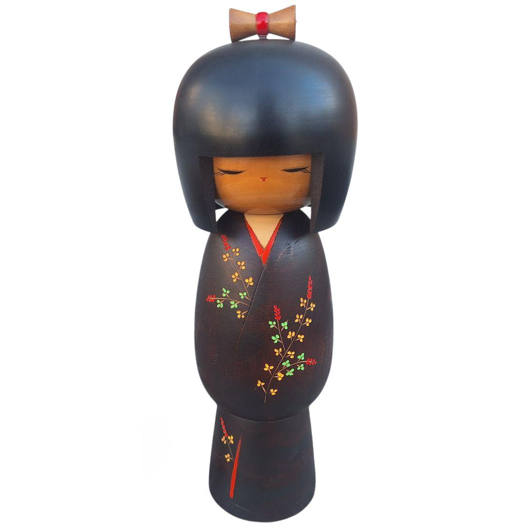 大型35cm 創作こけし 路傍 箱・銘札付 内閣総理大臣賞作家