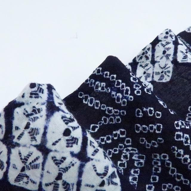 Y3439◆美品未着用 有松鳴海絞り 綿 仕付け糸付 手縫い仕立て 高級浴衣