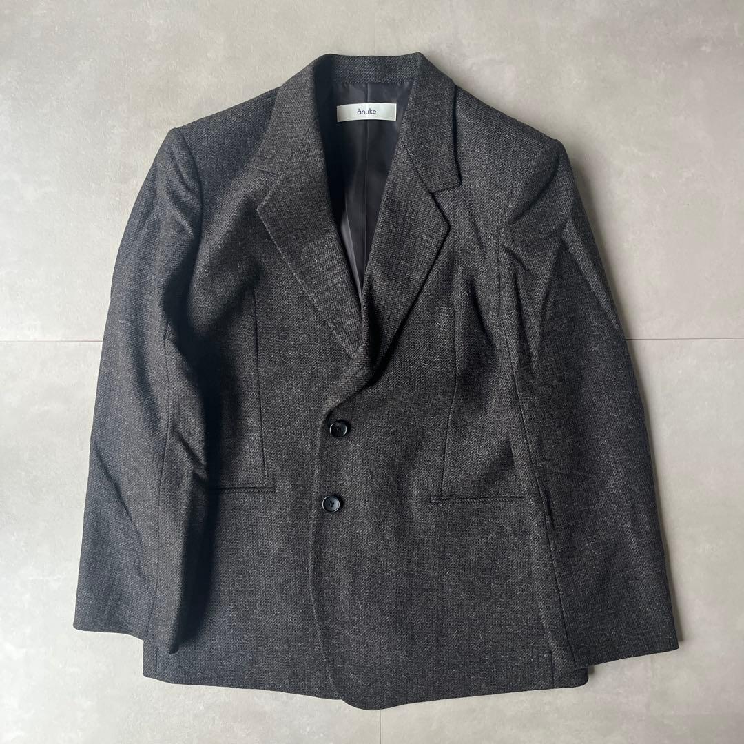 新品タグ付き アンヌーク ウールジャケット テーラード ブラウン 36