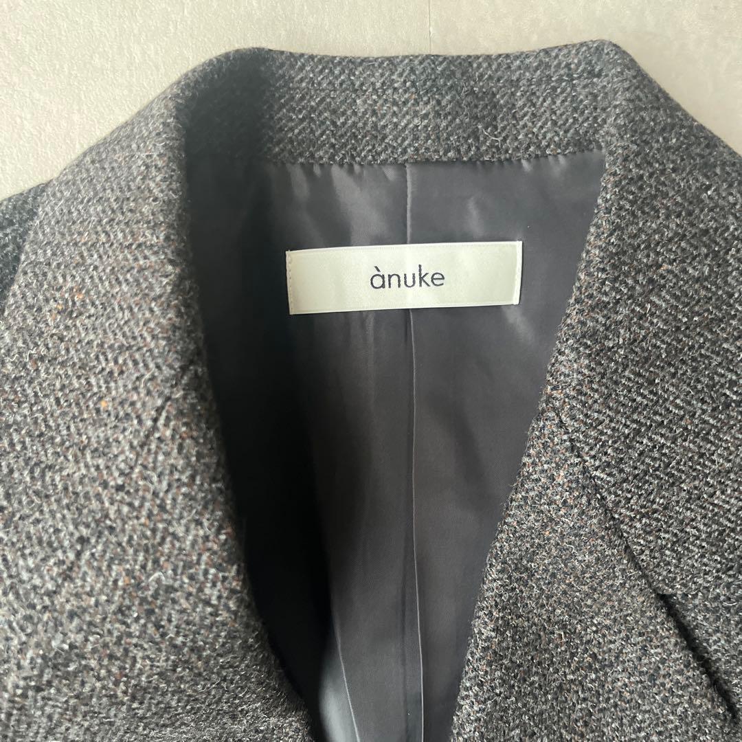 新品タグ付き アンヌーク ウールジャケット テーラード ブラウン 36