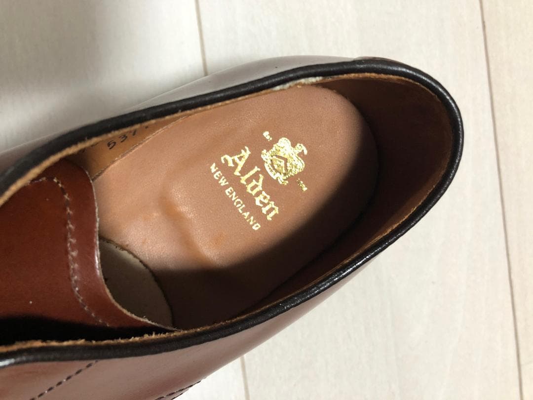 新品 ALDEN MILITARY プレーントゥ シューズ 53713 8h