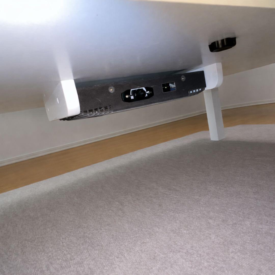 オシャレなホワイトセンターテーブル ガラステーブル 机 こたつ机 エステテーブル