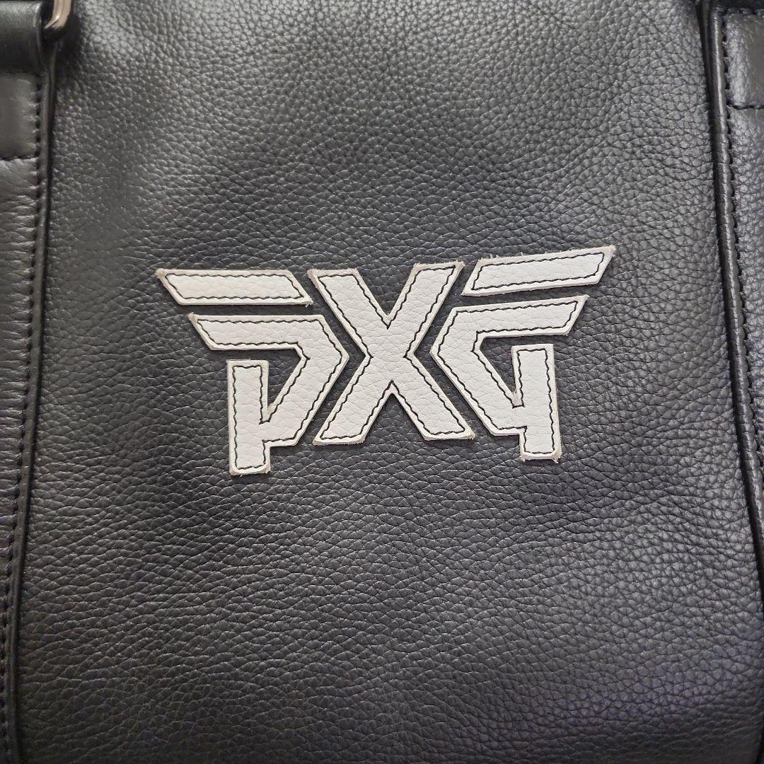 PXG 黒いロッカーバッグ 本革製