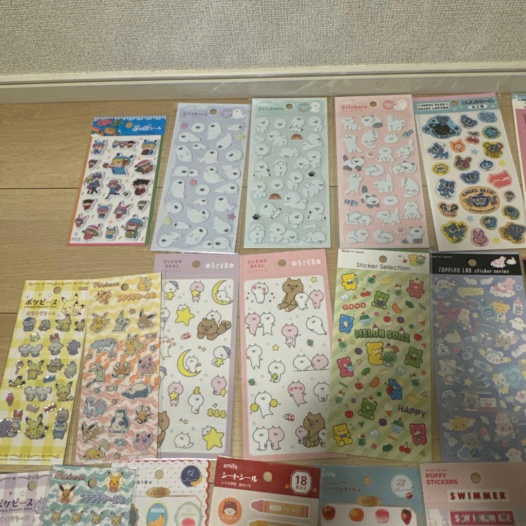 プチドロップステッカー、うるちゅるなどシール多数
