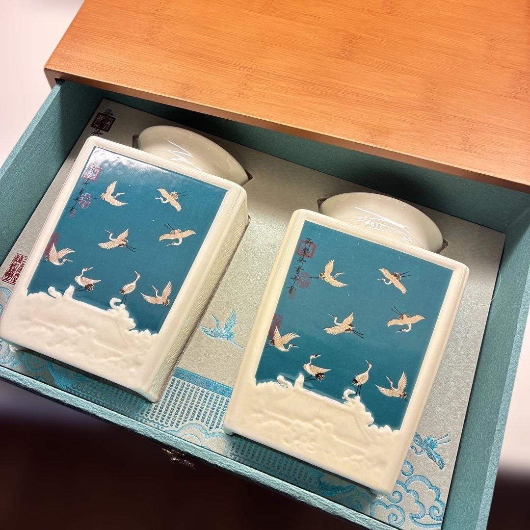 高級　小さい棚　中国茶　セット　引き出し　収納　細工