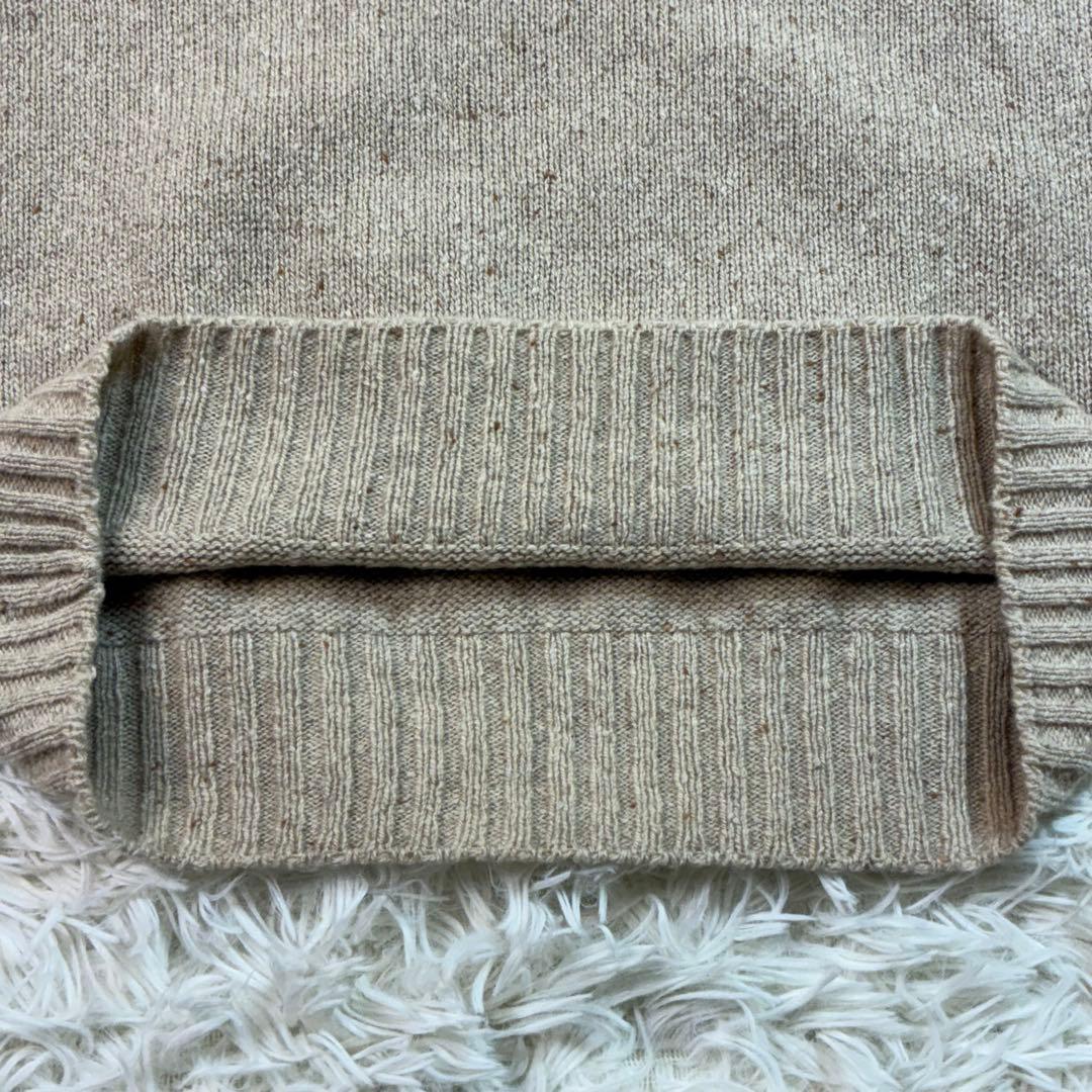 美品✨️ドルモア タートネックセーター ミドルゲージ ベージュイタリア製 48