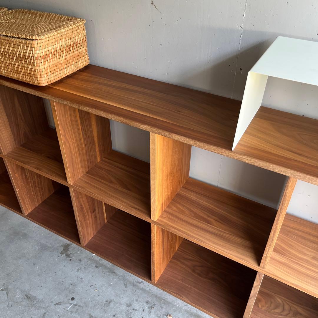 maru★無印スタッキングシェルフセット・５段×３列ウォールナット材