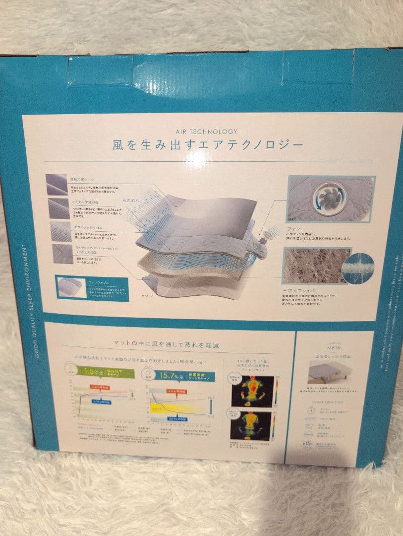 美品♪アテックス ATEX 快眠マット SOYOハーフ　AX-BSA608Hbl