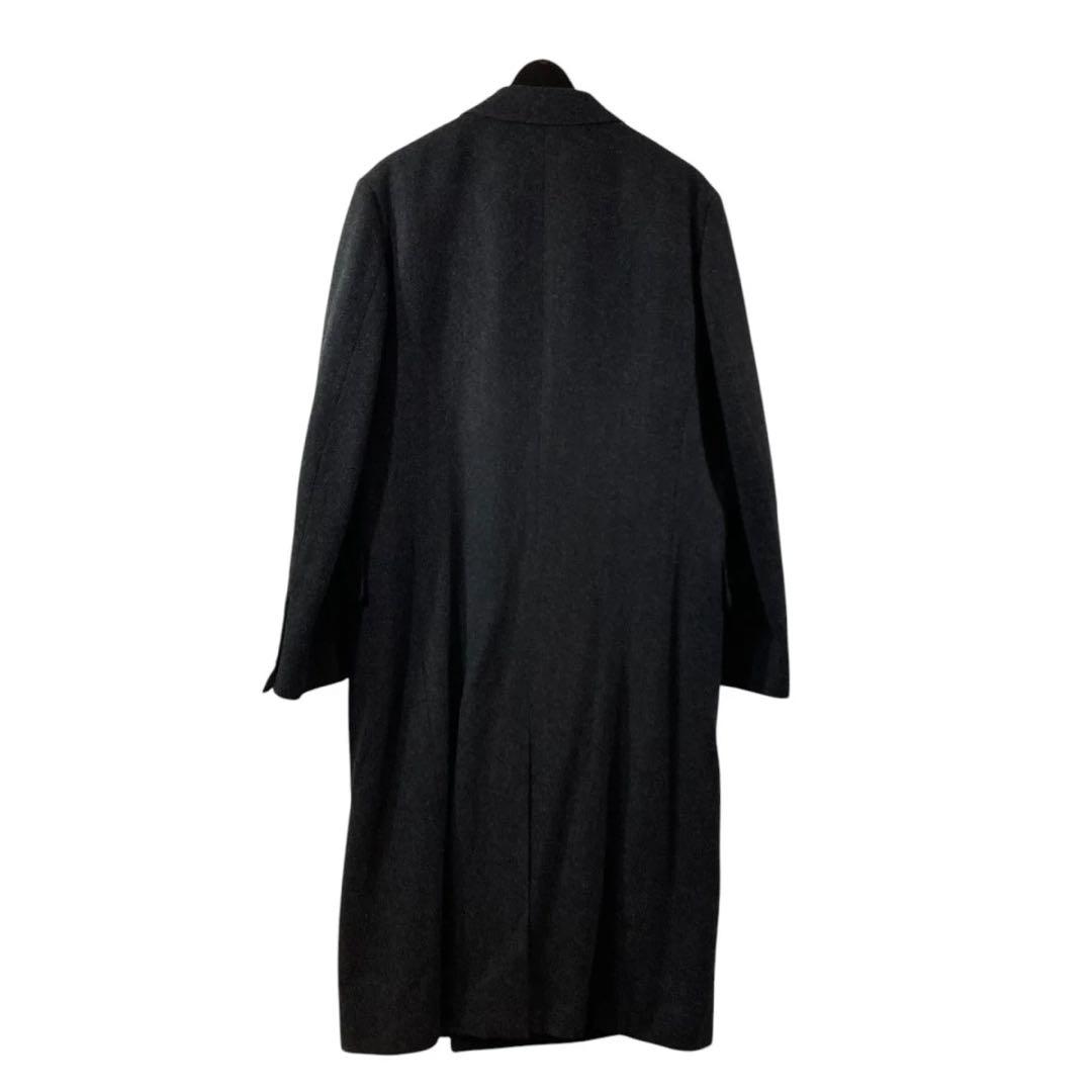 COMOLI、ウールヘリンボーンダブルチェスターコート、サイズ２