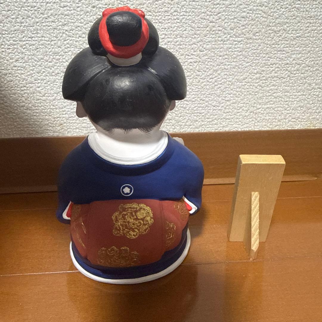 博多人形　招き夢多福　中ノ子富貴子 県無形文化財保持者