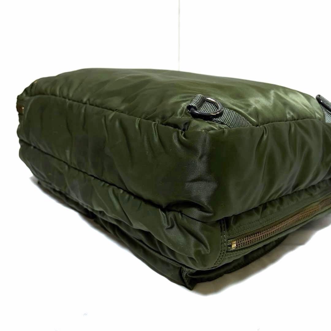 極美品✨希少 ポーター タンカー ビジネスバッグ3way 2層式 A4可 セージ