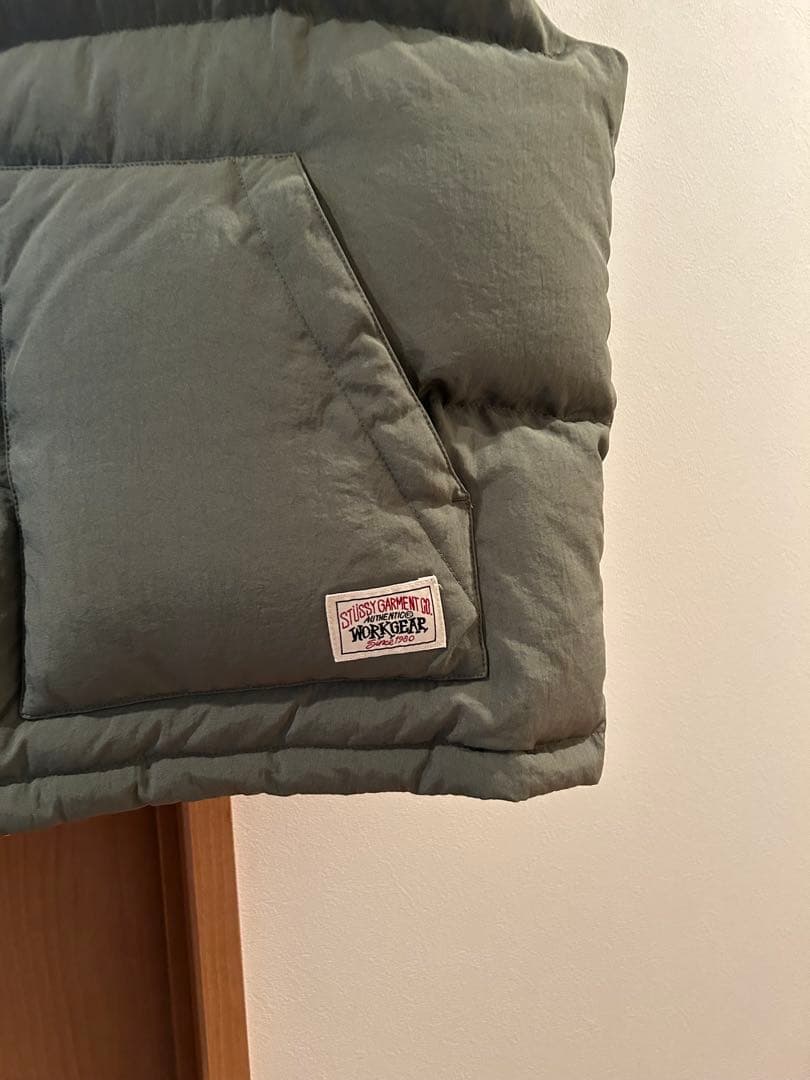 トップス Stussy REVERSIBLE DOWN WORKGEAR VEST