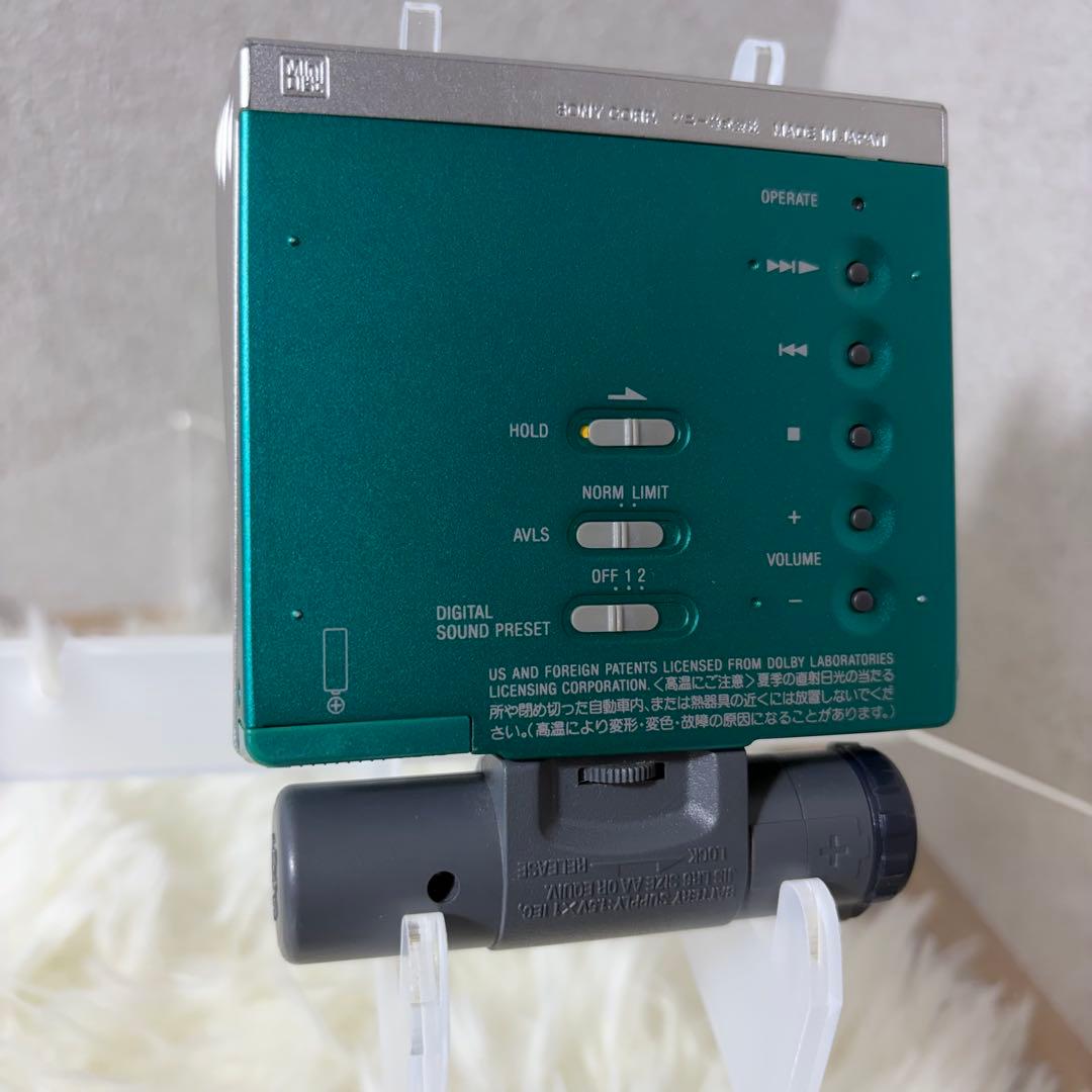 【完動品】SONY MD WALKMAN MZ-E75 グリーン MDプレーヤー