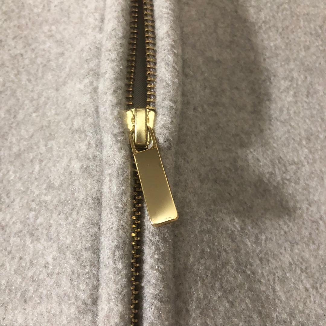 ノーブル MTRカラーレスジップショートコート カシミヤ ベージュ