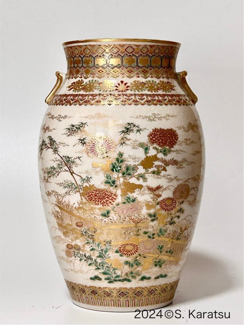 明治 薩摩焼 柿本尚五郎 朴利行 堅野系 錦手薩摩 本薩摩 白薩摩