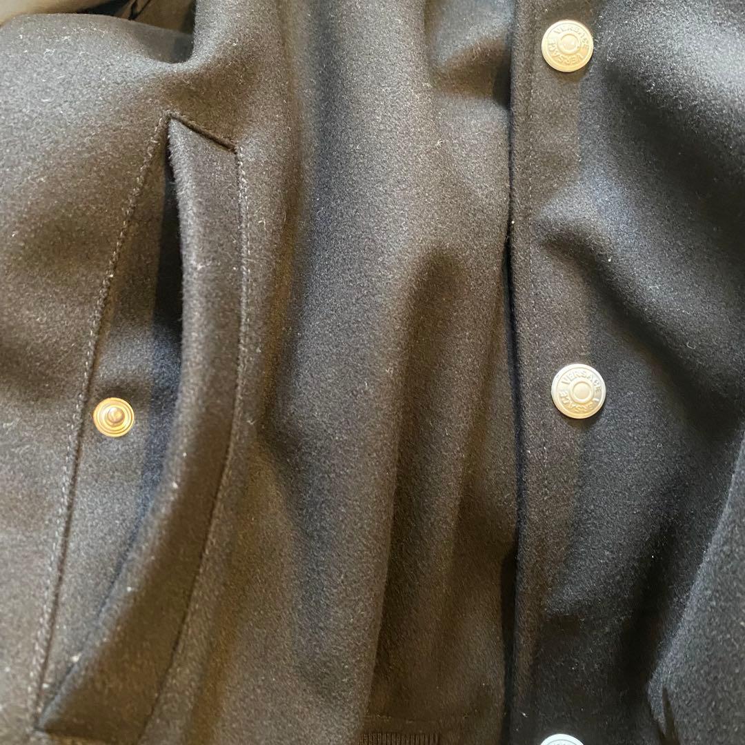 VERSACE ヴェルサーチ ブラック スタジャン ブルゾン 48 M L