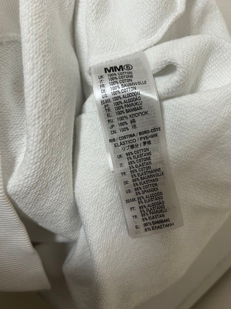 MM6 カレンダー風プリント ホワイトスウェット 16