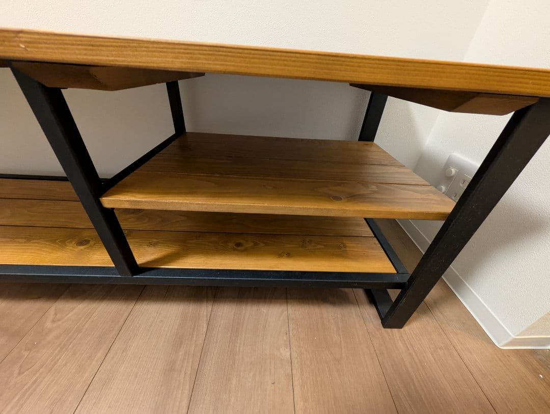 NOCE ブラックスチールと天然木 ブルックリンスタイル テレビボード