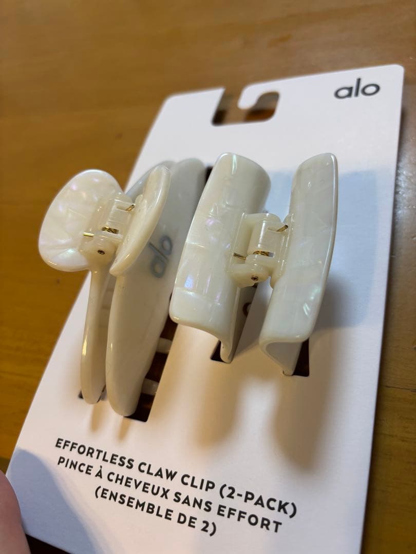 alo yoga クロークリップ 2個セット ホワイト