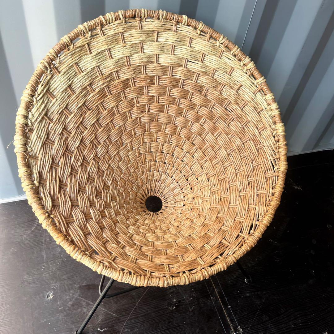 取付無料！アジアン家具 おしゃれナチュラルインテリアラタンスチールチェア✨