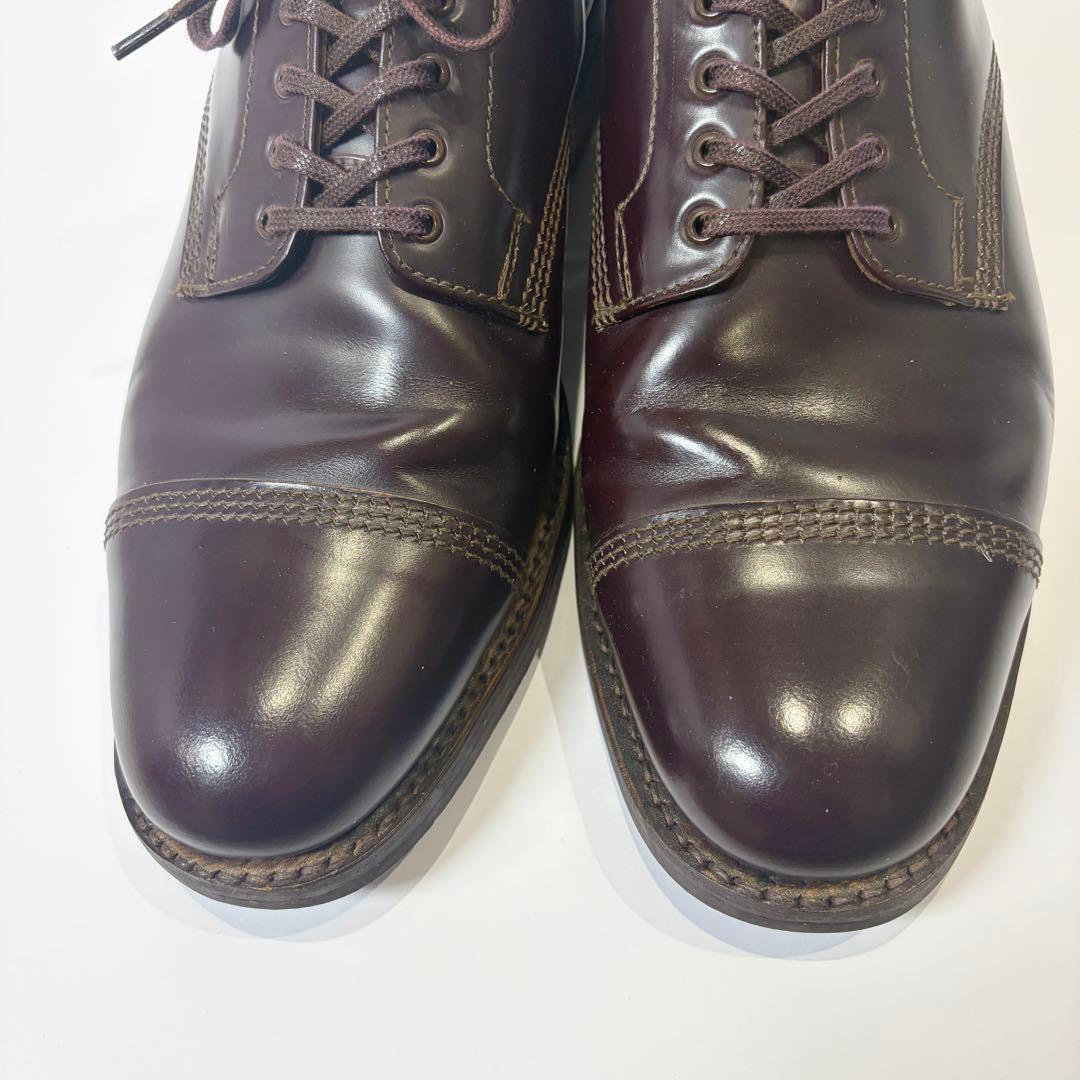 【美品】サンダース ミリタリーダービーシューズ 8803R ダークブラウン 28